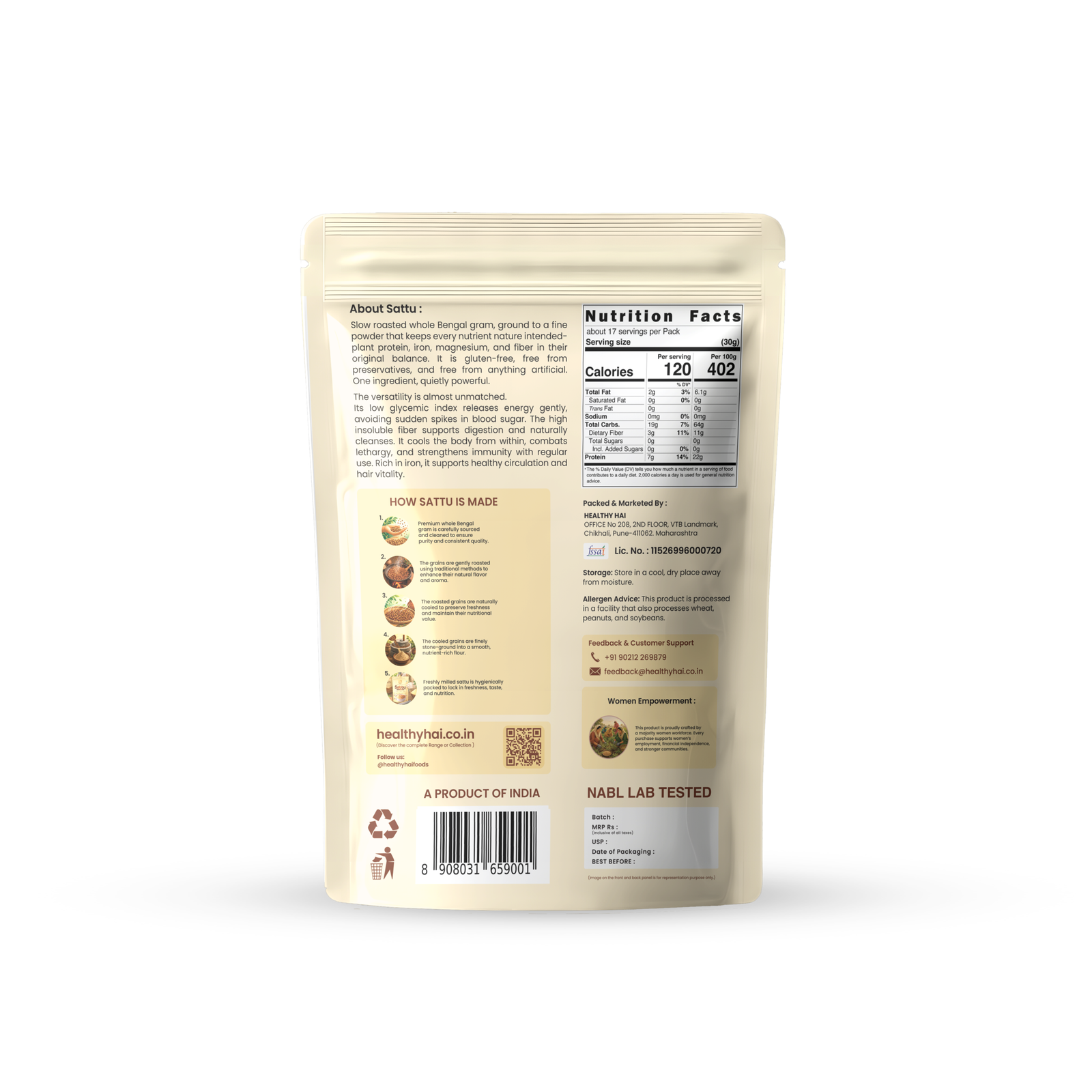 Roasted Chana Sattu 500 G - Image 2